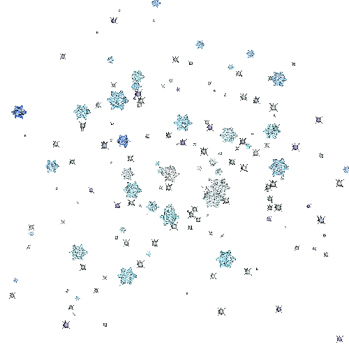 Снежинки - Zdarma animovaný GIF