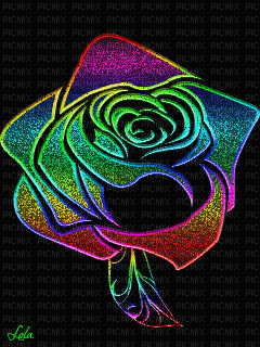 MMarcia gif rosa colorida fundo - Animovaný GIF zadarmo