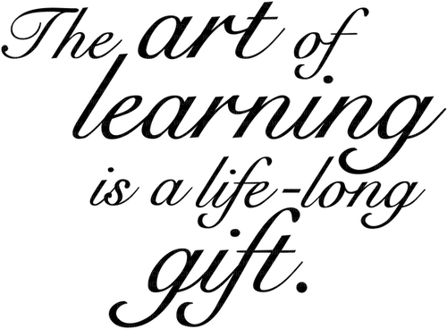 Art of learning.Text.Quote.Victoriabea - gratis png