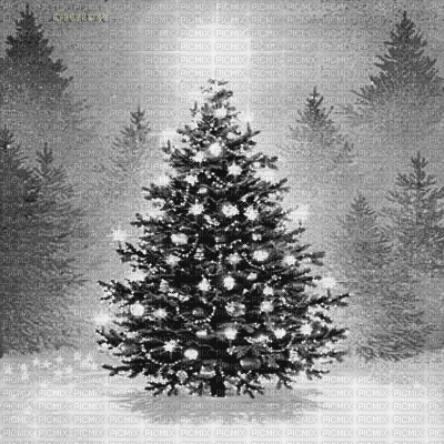 Y.A.M._New year Christmas background black-white - Ilmainen animoitu GIF