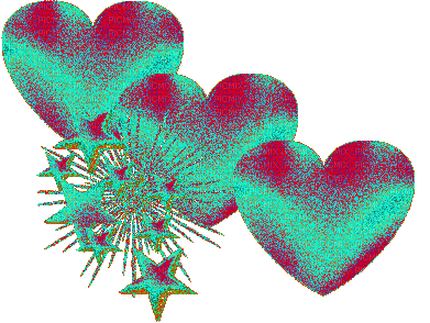 Color Changing Hearts and Stars - Bezmaksas animēts GIF