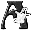 Gif lettre Halloween -A- - GIF animasi gratis