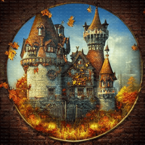 kikkapink background steampunk castle - gratis png