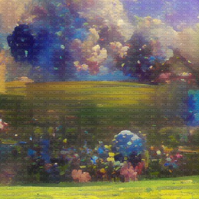 Field with Clouds - PNG gratuit