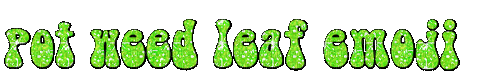 pot weed leaf emoji - GIF animado gratis