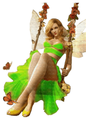 Kaz_Creations Woman Femme Fairy Swing - zadarmo png