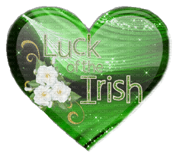 Luck Of The Irish Heart - By KittyKatLuv65 - GIF animé gratuit