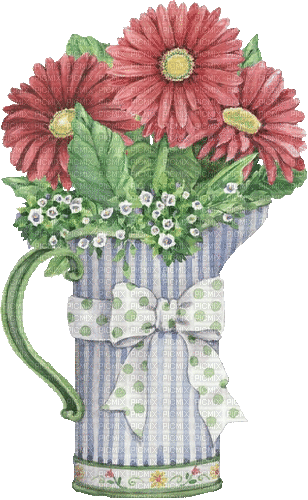 Blumen rot, Vase - Безплатен анимиран GIF