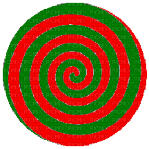 Red/Green Spiral - Free animated GIF