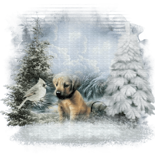 kikkapink christmas deco winter background - kostenlos png