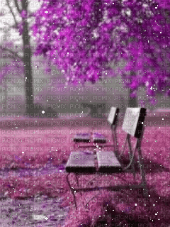 Drzewo-fiolet - Gratis animeret GIF