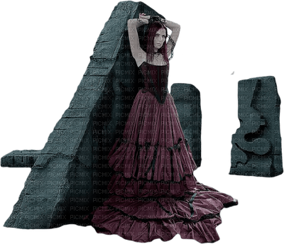 gothic woman laurachan - Free PNG