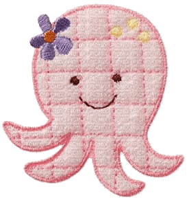 patch picture octopus - Free PNG
