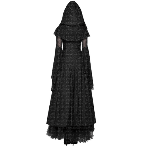 gothic femme woman back - 免费PNG