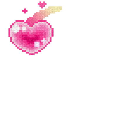 heart, pixel , art , pixels , kawaii , cute , hearts - Free animated GIF -  PicMix