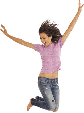 woman jumping - ingyenes png