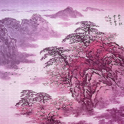 soave background animated oriental purple - GIF animé gratuit