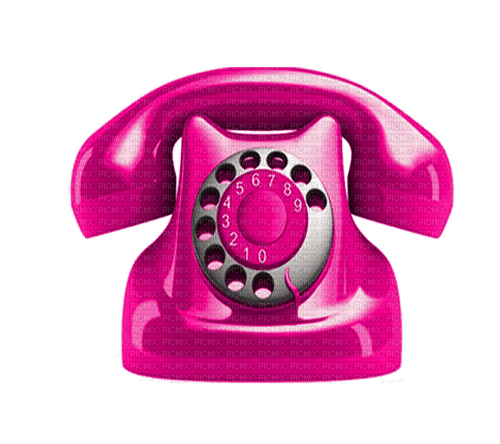 Kaz_Creations Telephone-Pink - Free PNG