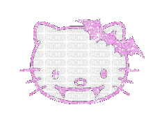 Emo Hello Kitty Glitter Edit #2 (VantaBrat) - Free animated GIF