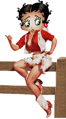 betty boop cowgirl bp - PNG gratuit