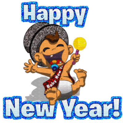 Happy New Year 2021 - GIF animasi gratis