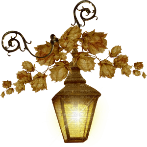 autumn lamp - zdarma png