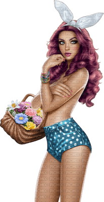 Kaz_Creations Woman Femme  Colours Colour-Girls Easter - Free PNG
