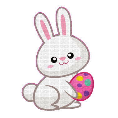 Cute Easter Bunny - Free animated GIF