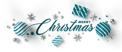 soave text christmas deco black white teal - png gratuito