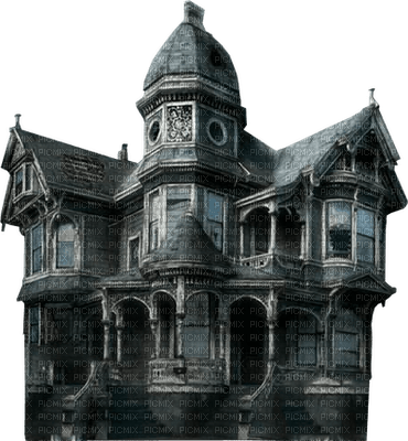 Kaz_Creations Haunted House Halloween - Free PNG