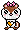 Tiny squirell with bow and heart - GIF animado grátis