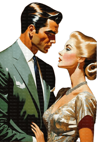 couple, love, vintage - Free PNG