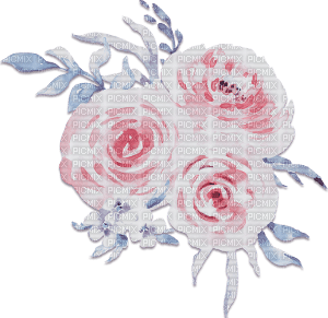 soave deco flowers rose branch spring pastel - png gratuito