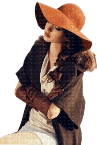 Девушка в шляпе - безплатен png
