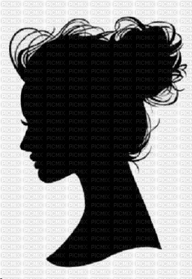 Lady in Profile Shadow - png gratis