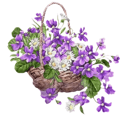 Kaz_Creations Flowers Basket - безплатен png