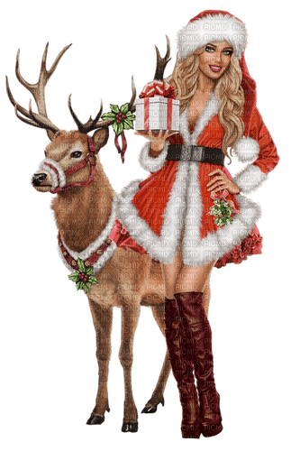 christmas woman by nataliplus - besplatni png