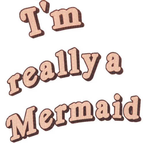 Mermaid.Text.Phrase.Deco.Victoriabea - Free PNG