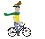 велосипед - Bezmaksas animēts GIF