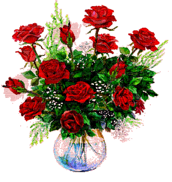 Flowers in vase bp - Ingyenes animált GIF