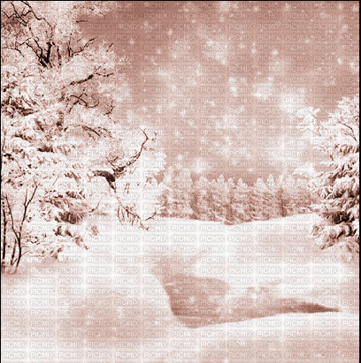 soave background animated winter forest pink - Gratis animerad GIF