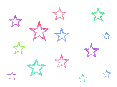 rainbow stars - Darmowy animowany GIF