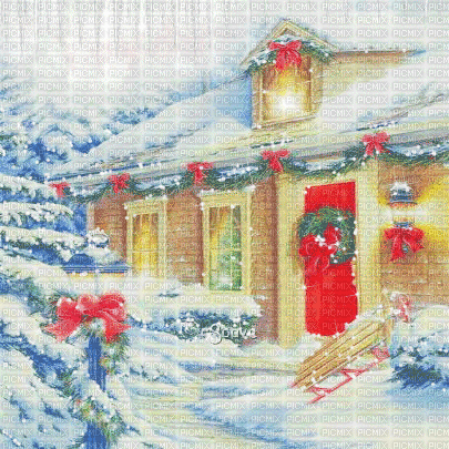 soave background animated vintage christmas winter - Gratis geanimeerde GIF