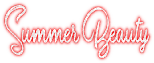 Summer Beauty Text - безплатен png