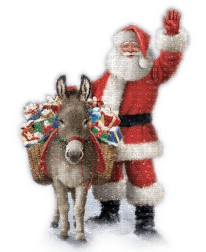 Rena Santa Christmas Esel Weihnachten - kostenlos png