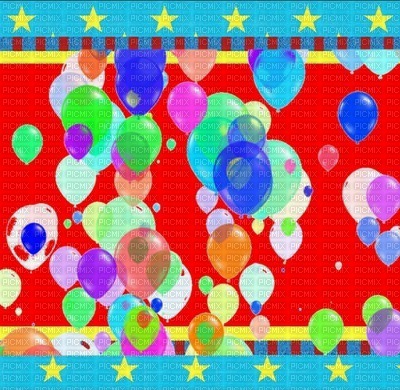 image encre effet néon étoiles ballons bon anniversaire deco edited by me - gratis png