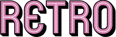 Retro.text.pink.Victoriabea - Free PNG
