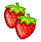 twin strawberries 2 - Бесплатный анимированный гифка