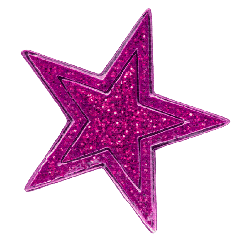 Glitter Star Fuchsia - By StormGalaxy05 - gratis png