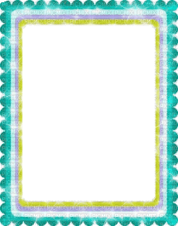 turquoise frame - Gratis animeret GIF